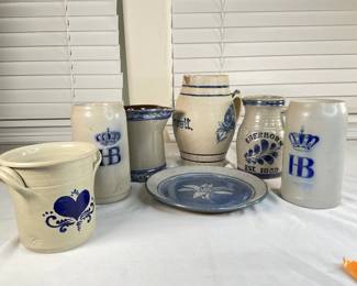 Salt-Glaze Stoneware Pitchers