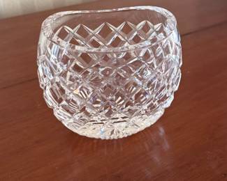 Waterford Crystal Ellipse / Comeragh Pattern Oval Pillow Vase