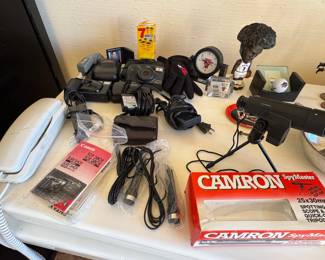 35mm Film Cameras, Canon Camcorder, Olympus Stylus, Pentax IQZoom & Photography Accessories Collection
