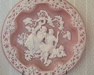 Incolay Studios Stone Cameo Relief Collector Wall Plates