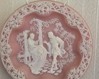 Incolay Studios Stone Cameo Relief Collector Wall Plates
