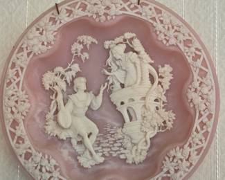 Incolay Studios Stone Cameo Relief Collector Wall Plates