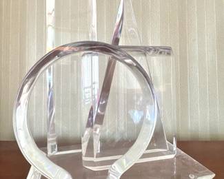 Hivo Van Teal “Skyline” Lucite Acrylic Geometric Sculpture