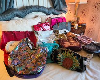 Designer Handbag & Purse Collection with Italian Leather, Studded, Woven & Statement Bags
