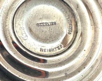 Sterling Silver Reinforced Weighted Candlestick / Candle Holder
