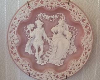 Incolay Studios Stone Cameo Relief Collector Wall Plates