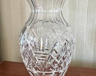 Waterford Crystal “Romance of Ireland” 9" Scalloped-Top Vase