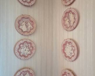 Incolay Studios Stone Cameo Relief Collector Wall Plates
