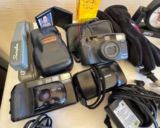 35mm Film Cameras, Canon Camcorder, Olympus Stylus, Pentax IQZoom & Photography Accessories Collection