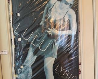 This is a vintage promotional poster for the opera Lulu