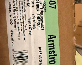 Armstrong flooring box label