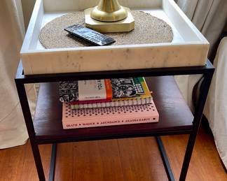 Marble top side table $100