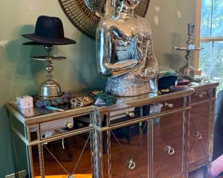 Mirrored dresser $300