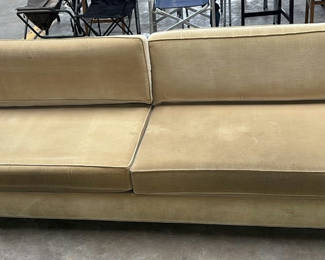 Lot 113: Beige Upholstered Sofa
