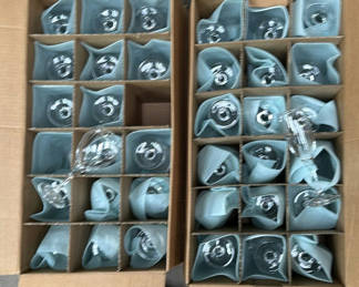 Lot 24: Assorted Stemware Glasses in Storage Boxes