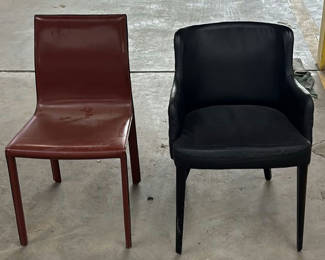 Lot 118: Two Upholstered Dining Chairs