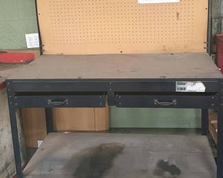 Lot 39: Sewell Multipurpose Workbench with Pegboard and Drawers