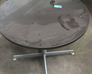 Lot 407: Round Black Table