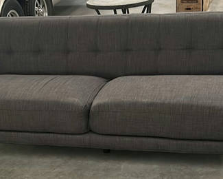 Lot 214: Gray Upholstered Sofa