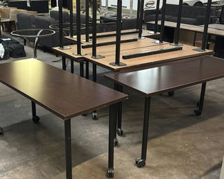 Lot 136: Rolling Rectangular Tables