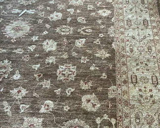 Lot 343: Brown and Cream Patterned Area Rug