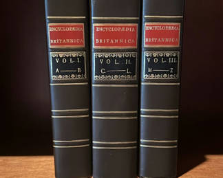 Lot 36: Encyclopaedia Britannica Three Volume Book Set