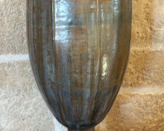 Lot 325: Pair of Decorative Metal Vases
