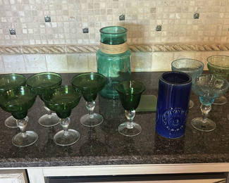 Lot 117: Assorted Decorative Glassware and Vases