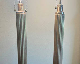 Lot 14: Pair of Fluted Table Lamp Bases