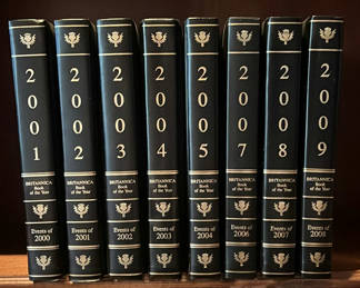 Lot 39: Britannica Book of the Year Events Volumes 2000-2008