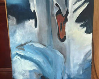 Lot 22: Two Smaller Paintings 24”x 36”. Two Larger Paintings 30” X 42”.