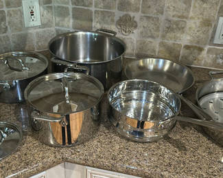 Lot 300: All-Clad Stainless Steel Cookware Set
