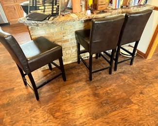 3 COUNTER STOOLS