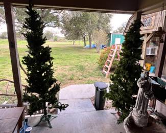 PAIR OF CHRISTMAS TREES