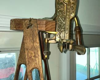 VINTAGE WINE OPENER ON TRIPOD
