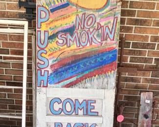 ULTRA COOL HANDPAINTED DOOR!