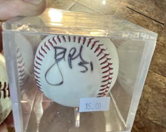 FORMER ASTROS PITCHER "BRANDON PUFFER" AUTOGRAPH BALL