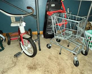 TRICYCLE & KID'S SHOPPING CART