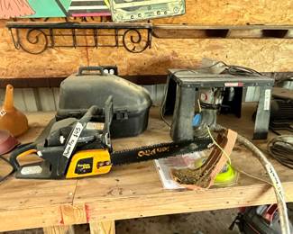 POULAN PRO CHAINSAW, ROUTER TABLE