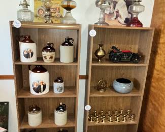 CROCK JUGS & OIL LAMPS