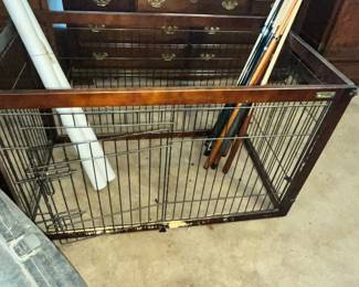NICE DOG KENNEL - A BIT CHEWED IN PLACES!