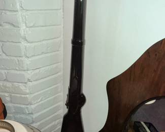LONG, GLASS RIFLE ITALIAN WINE DECANTER - FULL!