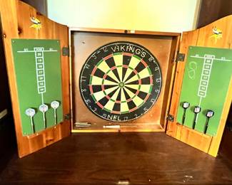 EVEN A VIKINGS DART CABINET SET!