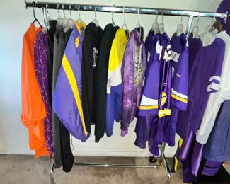 RACK FULL OF JERSEYS, JACKETS, SHIRTS, MORE!