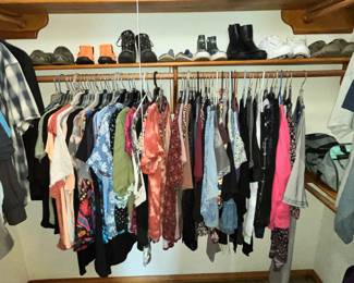 CLOSET FULL OF CLOTHES & SHOES