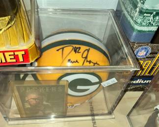 GREEN B AY SIGNED MINI HELMET