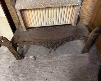 Vintage Cast Iron Fireplace Insert 