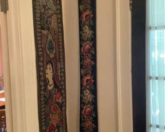 Vintage Tapestry and Needlepoint Bell Pull