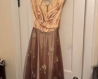 1950s Handmade Formal Dress