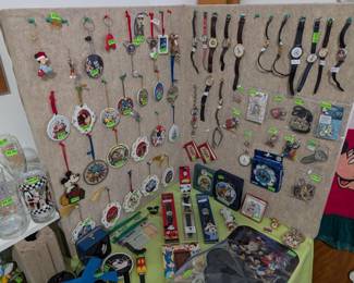 Disney watches and buttons
